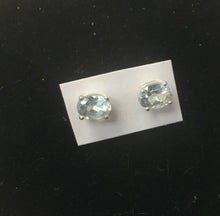 Load image into Gallery viewer, Oval Faceted Gemstone Studs
