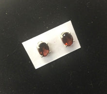Load image into Gallery viewer, Oval Faceted Gemstone Studs
