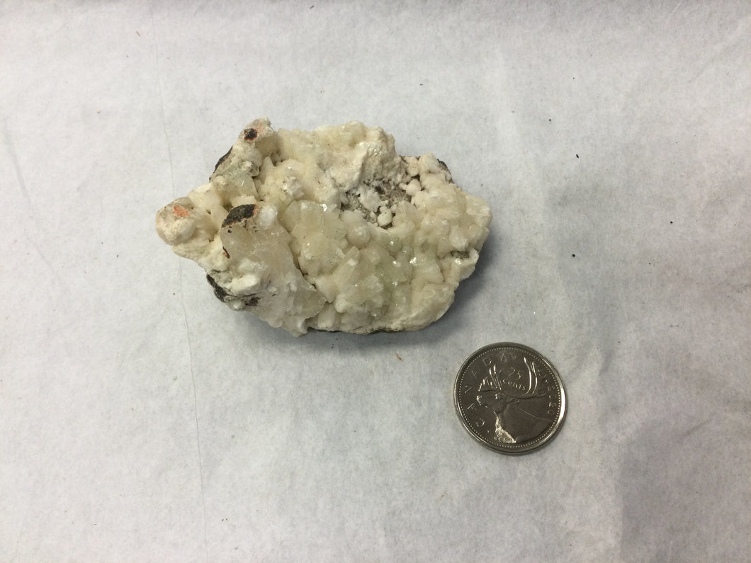 Apophyllite Cluster with Stilbite Inclusions, Small