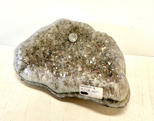 Titanium Aura Quartz Cluster 15LB