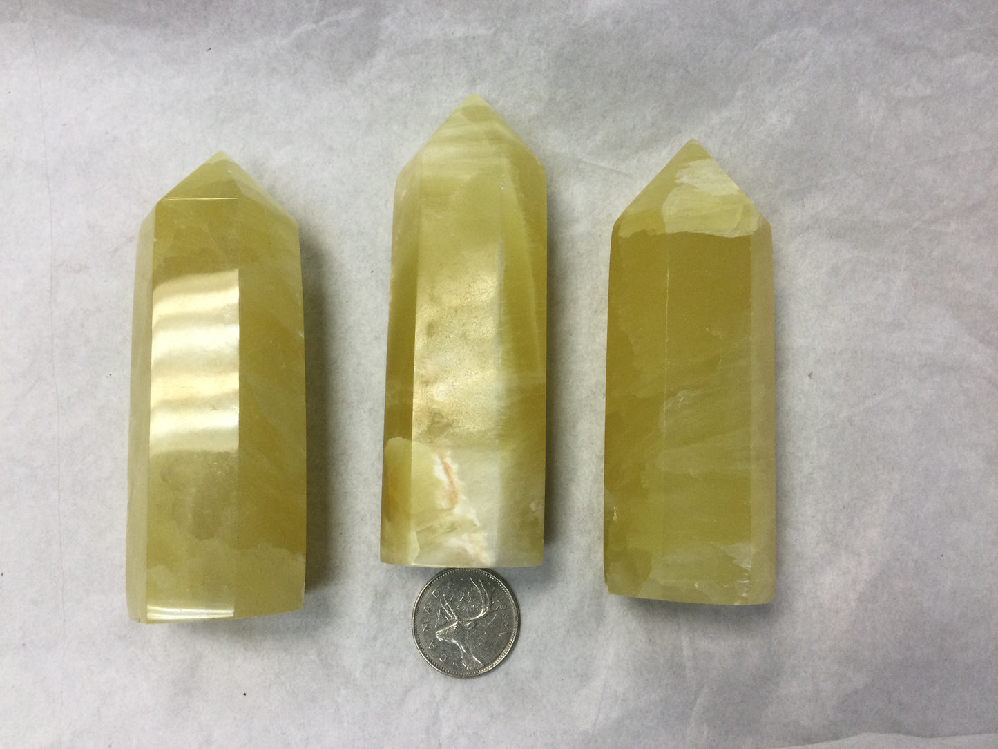 Pineapple Calcite Points, 4”