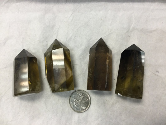 Smokey Quartz Citrine Points