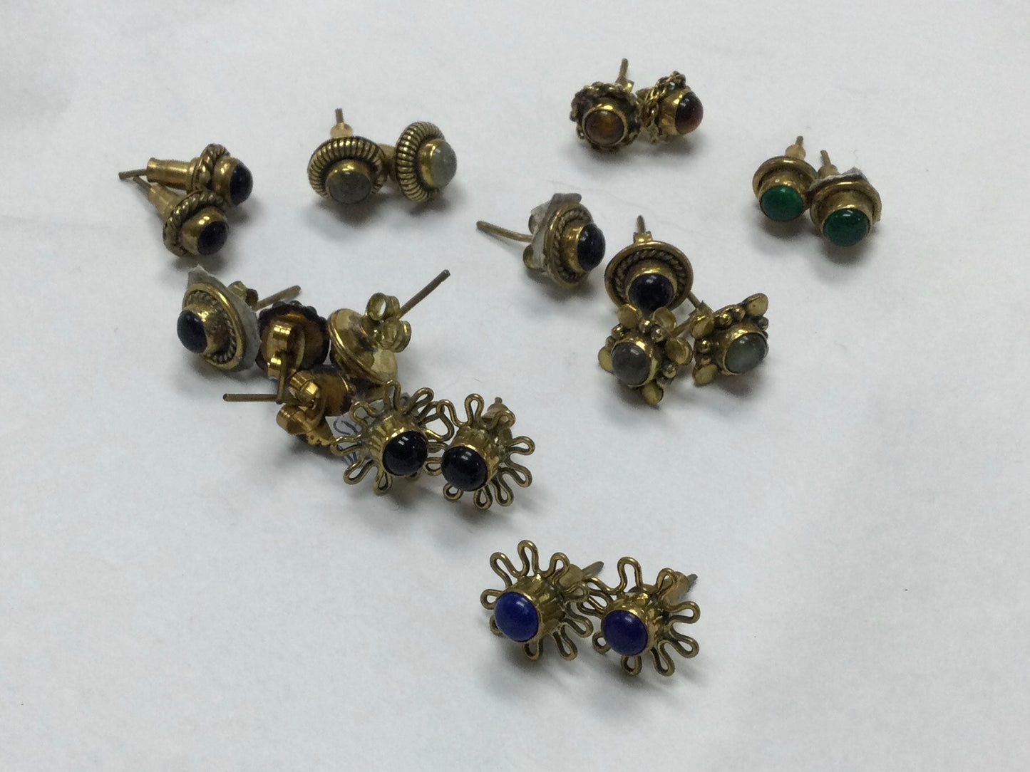 Silver/Gold Stud Earrings (Various Designs and Crystals)