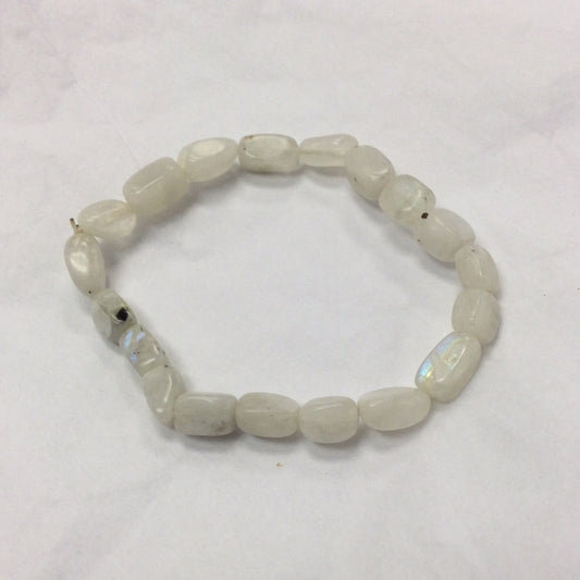 Tumbled Rainbow Moonstone bracelet