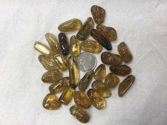 African Citrine, tumbled