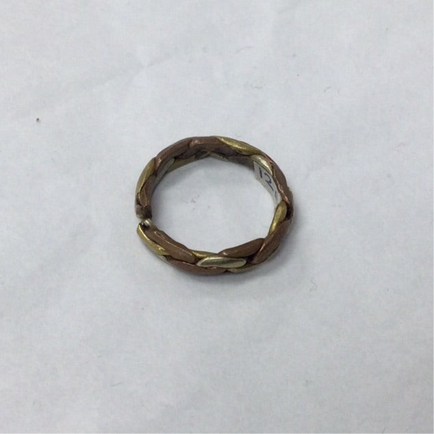 Trimetal Braided Ring