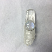 Load image into Gallery viewer, Rainbow Moonstone Ring, Large Stone

