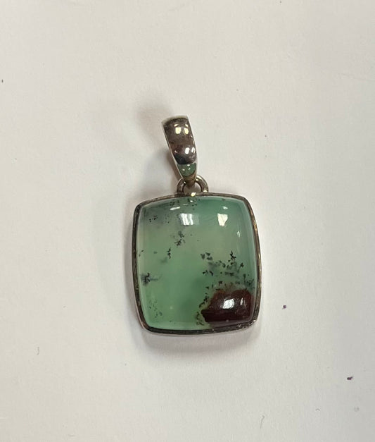 Chrysophase Square Pendant, small