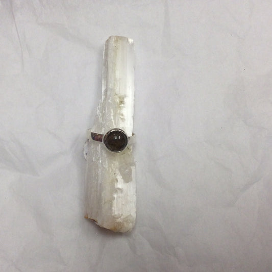 Smoky Quartz Ring Large Stone - Size 7