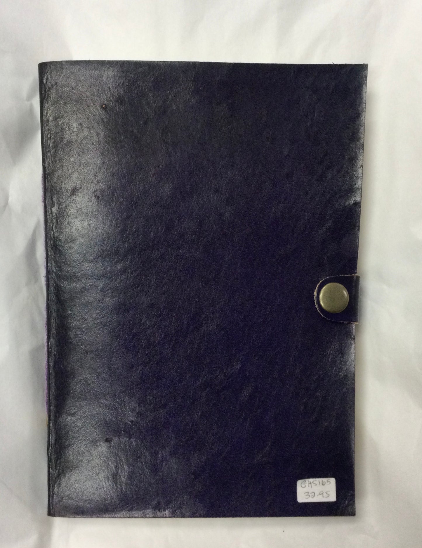 Coloured Leather Journal / Notebook, No Design, Single Fastener