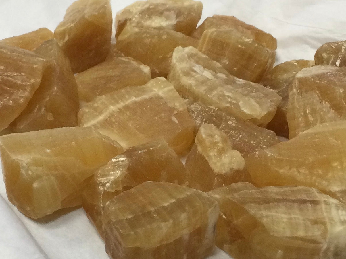 Rough Amber Honey Calcite