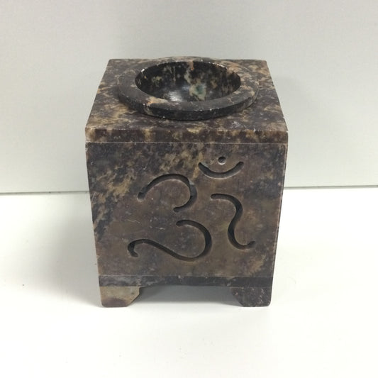 Square Soapstone Oil Burner OHM