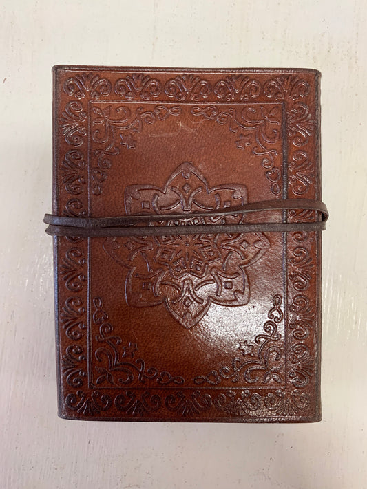 Floral & Mandela Leather Journal