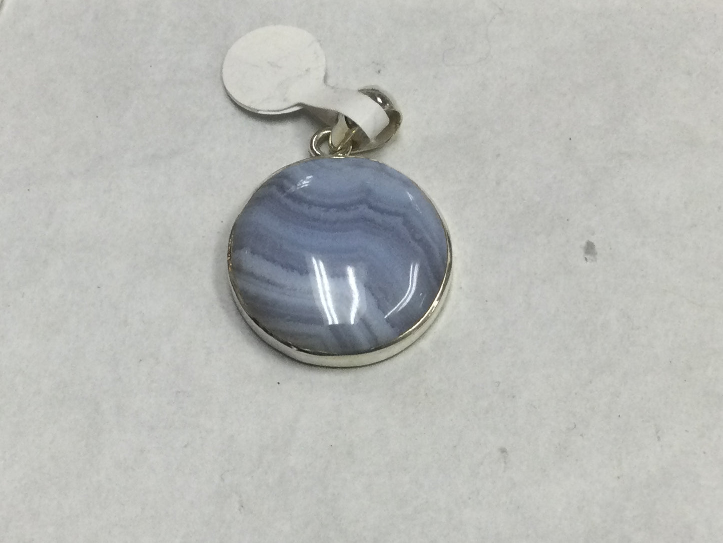 Simple Blue Lace Agate Pendant