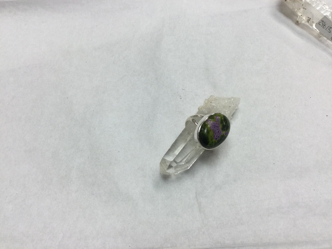 Ruby zoisite ring size 7