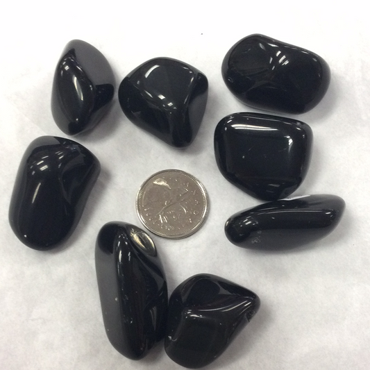 Rainbow obsidian tumble