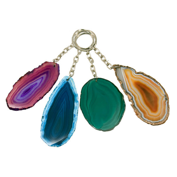Assorted Keychain -   Agate Slices