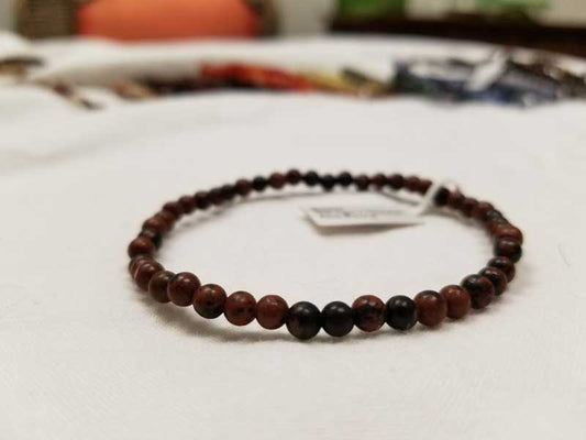 Mahogany Obsidian Bracelet 4mm