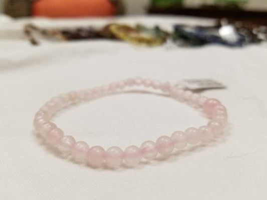 Rose Quartz Bracelet 4mm